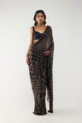 Astral Geometry Sari