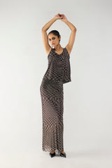 Bronze Illusion Swarovski Skirt