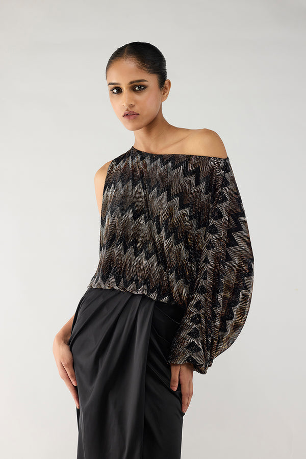 Comet One-Shoulder Top