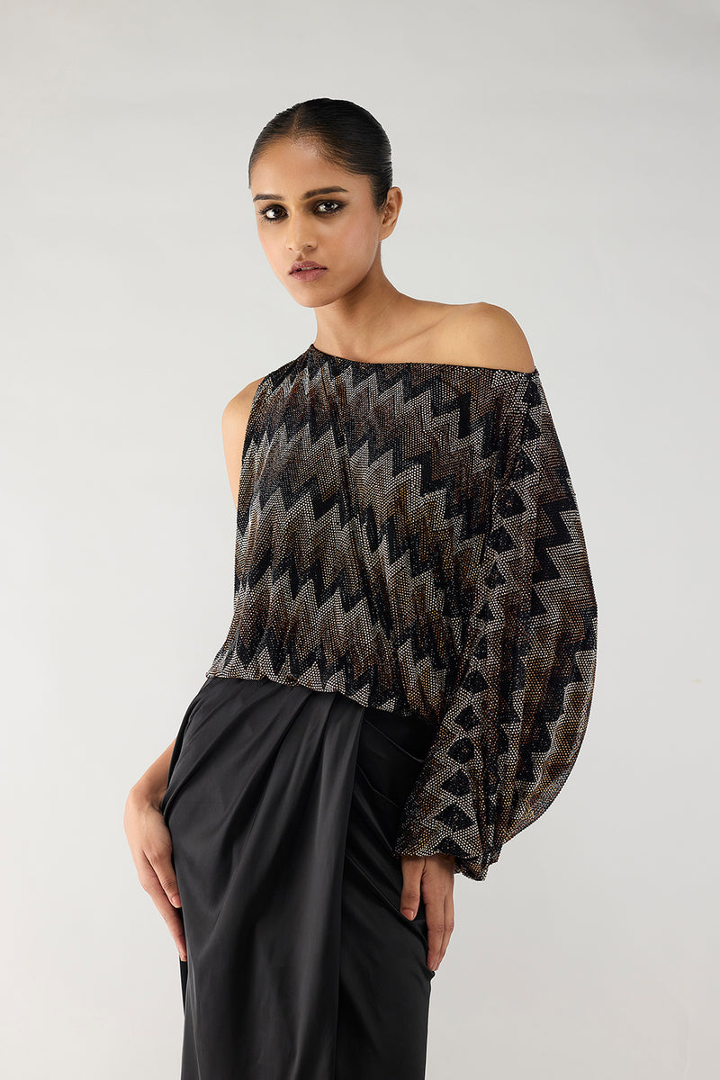 Comet One-Shoulder Top