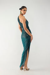 One-Shoulder Dress - Cerulean