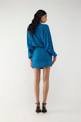 Azure Mini Dress - Blue
