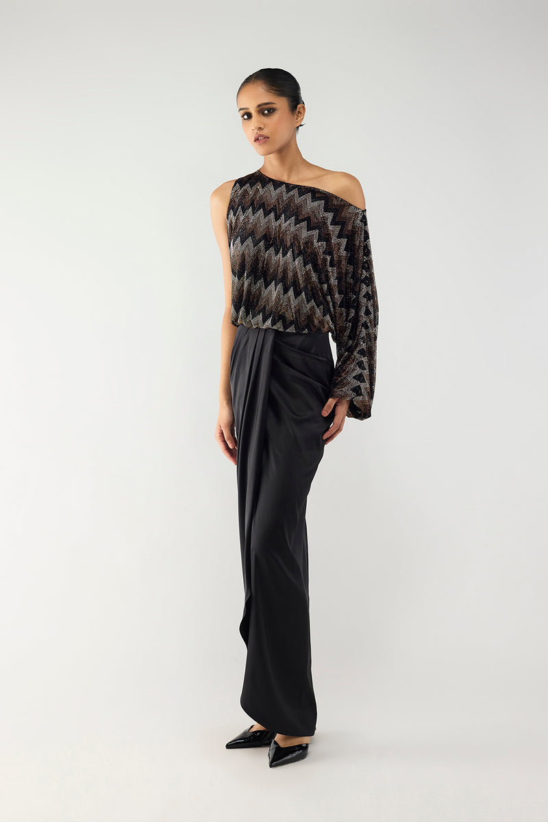 Comet One-Shoulder Top