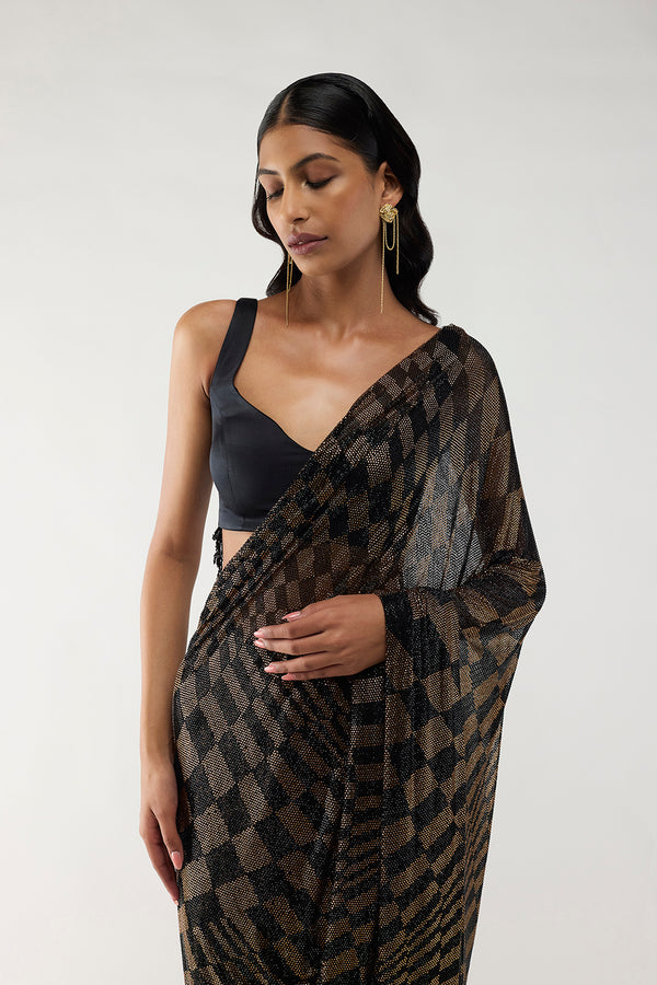 Astral Geometry Sari