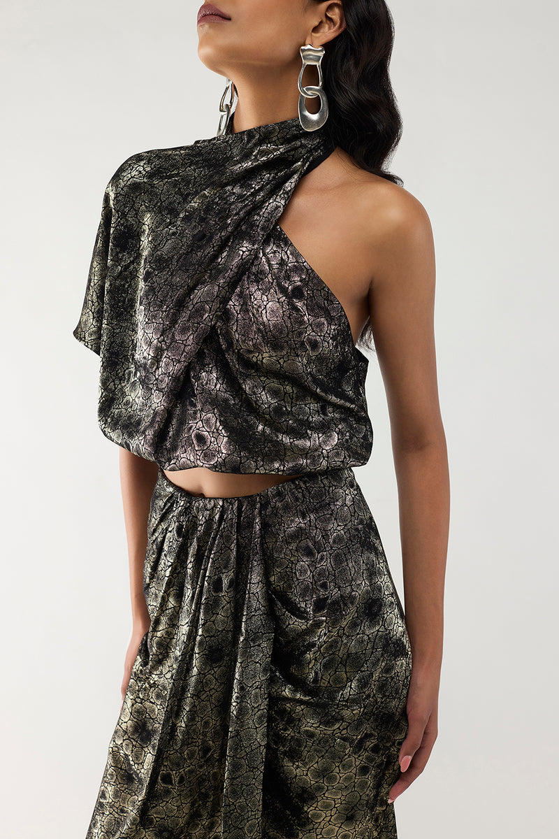 Eclipse One-Shoulder Set