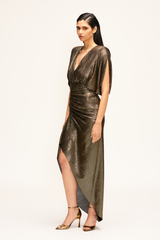 Zoe Dress in Copper Gold