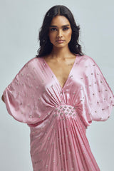 Satin Rose Kaftan