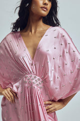 Satin Rose Kaftan