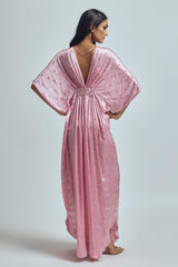 Satin Rose Kaftan