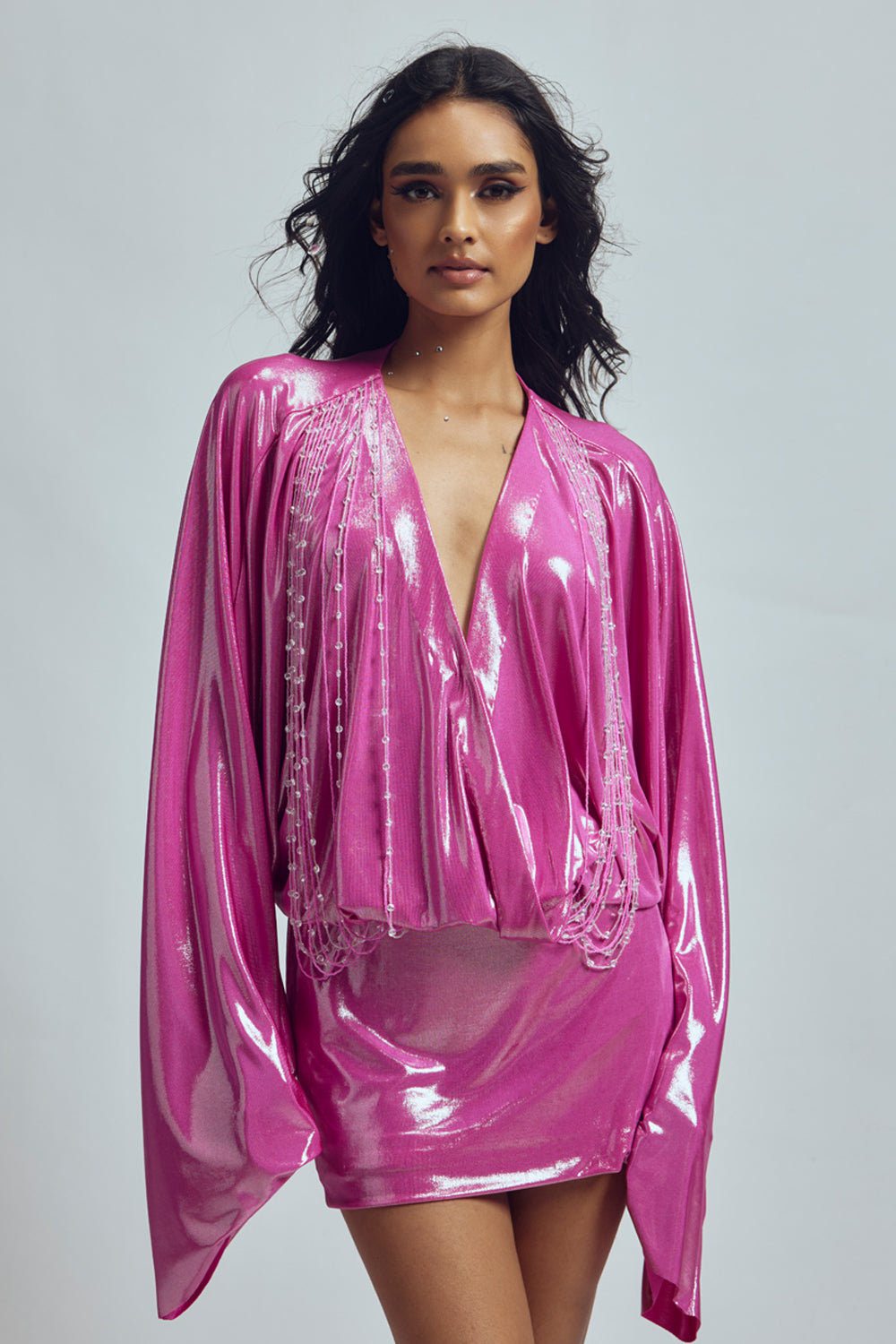 Rosé Chrome Dress
