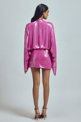 Rosé Chrome Dress