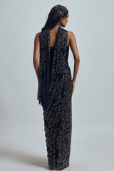 Noir Gilded Sari