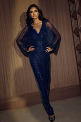 Midnight Blue Swarovski Kaftan