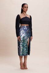 Blingy Slit Skirt