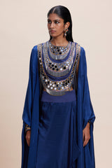 Midnight Blue Cape Set