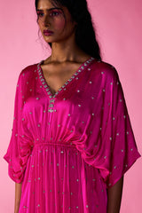 Aiko Dress in hot pink