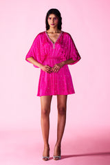 Aiko Dress in hot pink