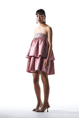 Pink Layered Tube Dress